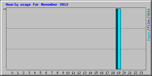 Hourly usage for November 2013